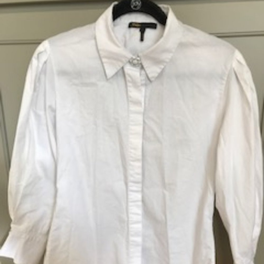 Maje 100% Cotton Long Sleeves Shirt - Picture 5 of 11